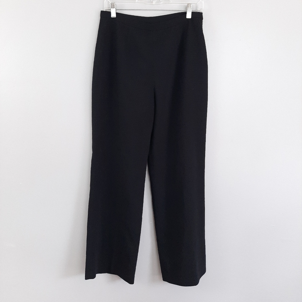 Le Suit Petite High Rise Black Patterned Pants